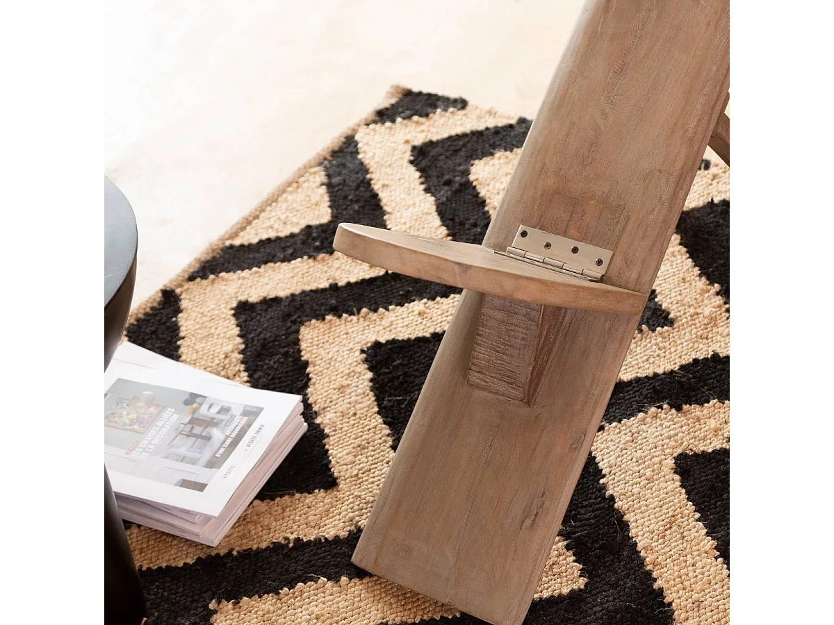 Chaise allongée en bois de manguier Jordana