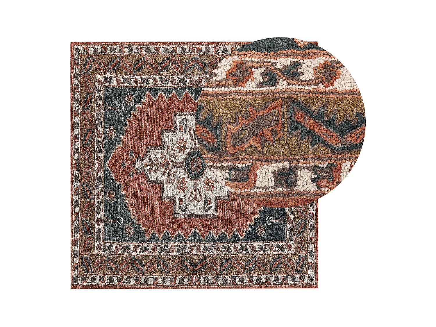 Tapis GELINKAYA Multicolore 200 x 200 cm Laine