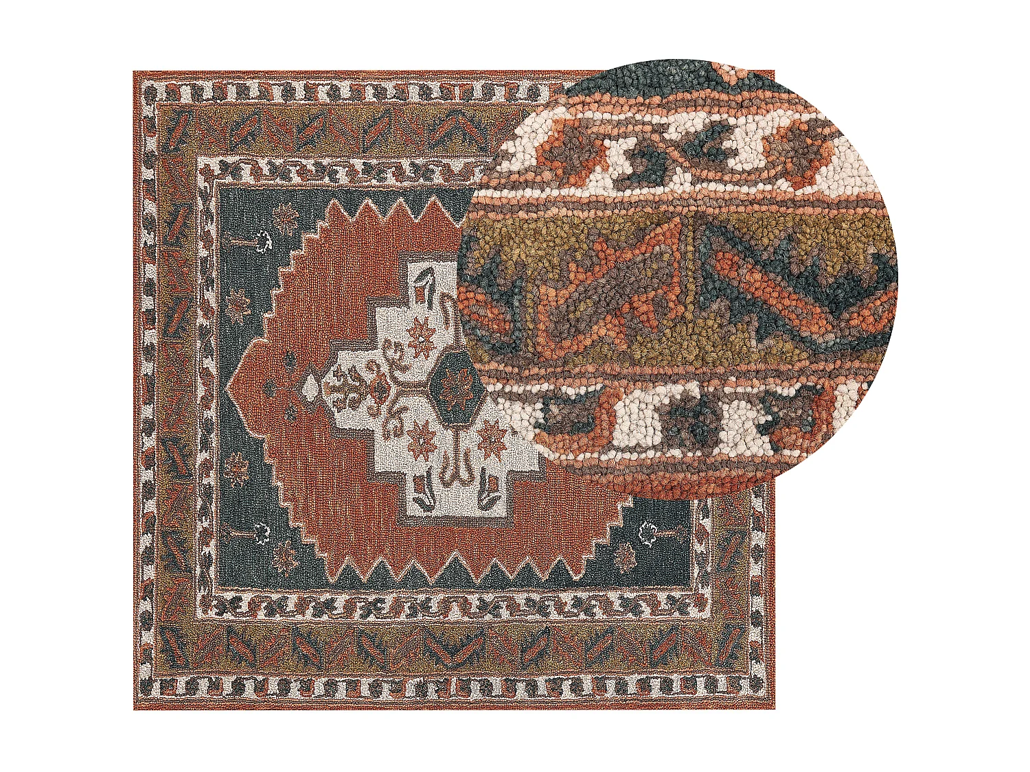 Tapis GELINKAYA Multicolore 200 x 200 cm Laine