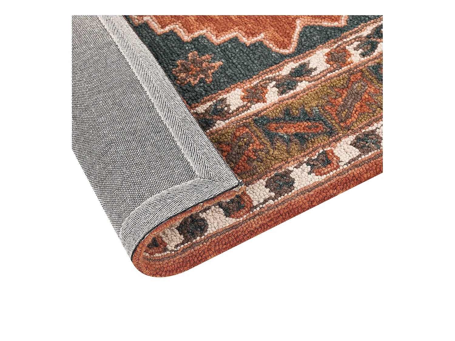 Vloerkleed wol meerkleurig 140 x 200 cm GELINKAYA