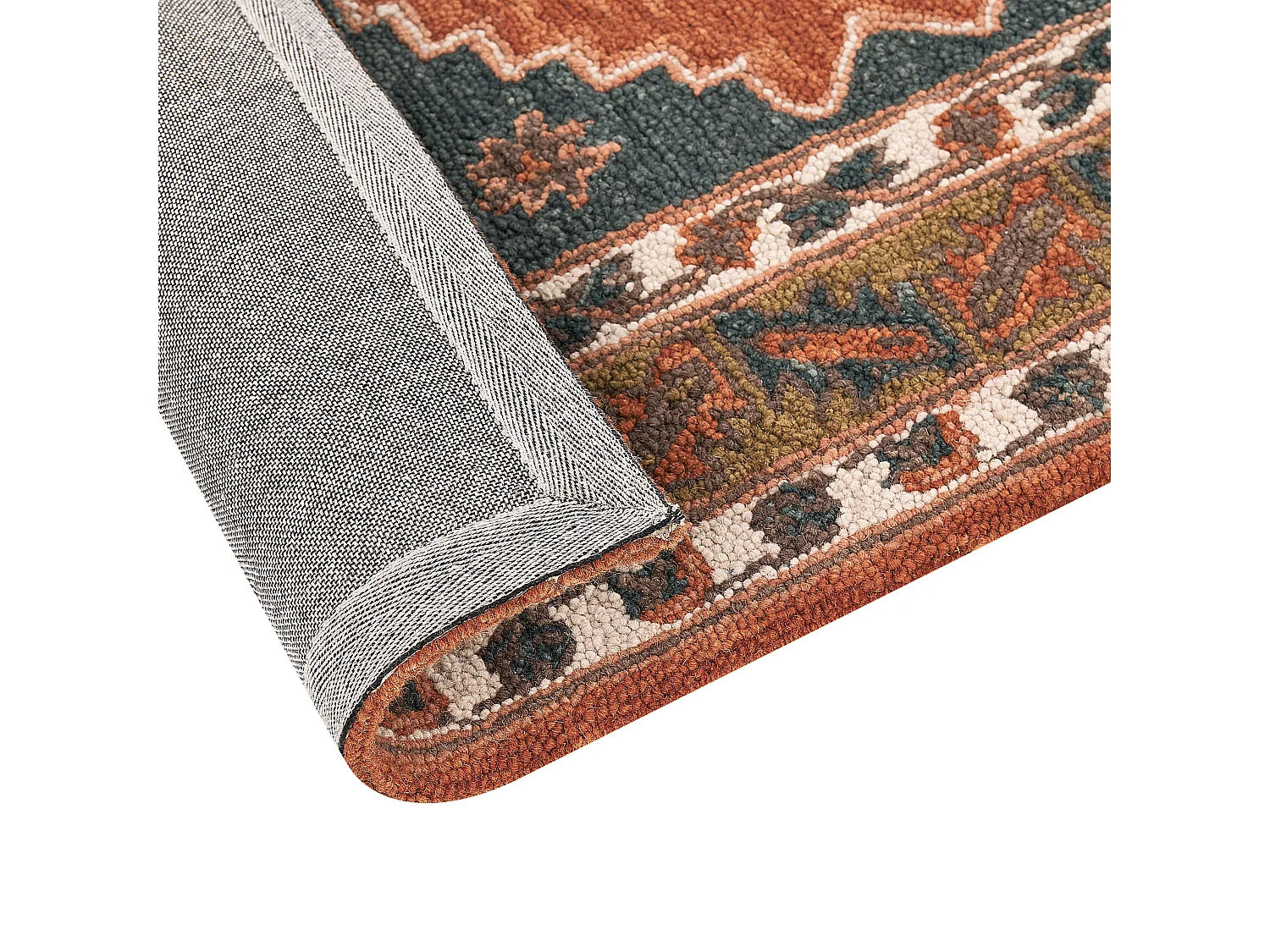 Vloerkleed wol meerkleurig 80 x 150 cm GELINKAYA