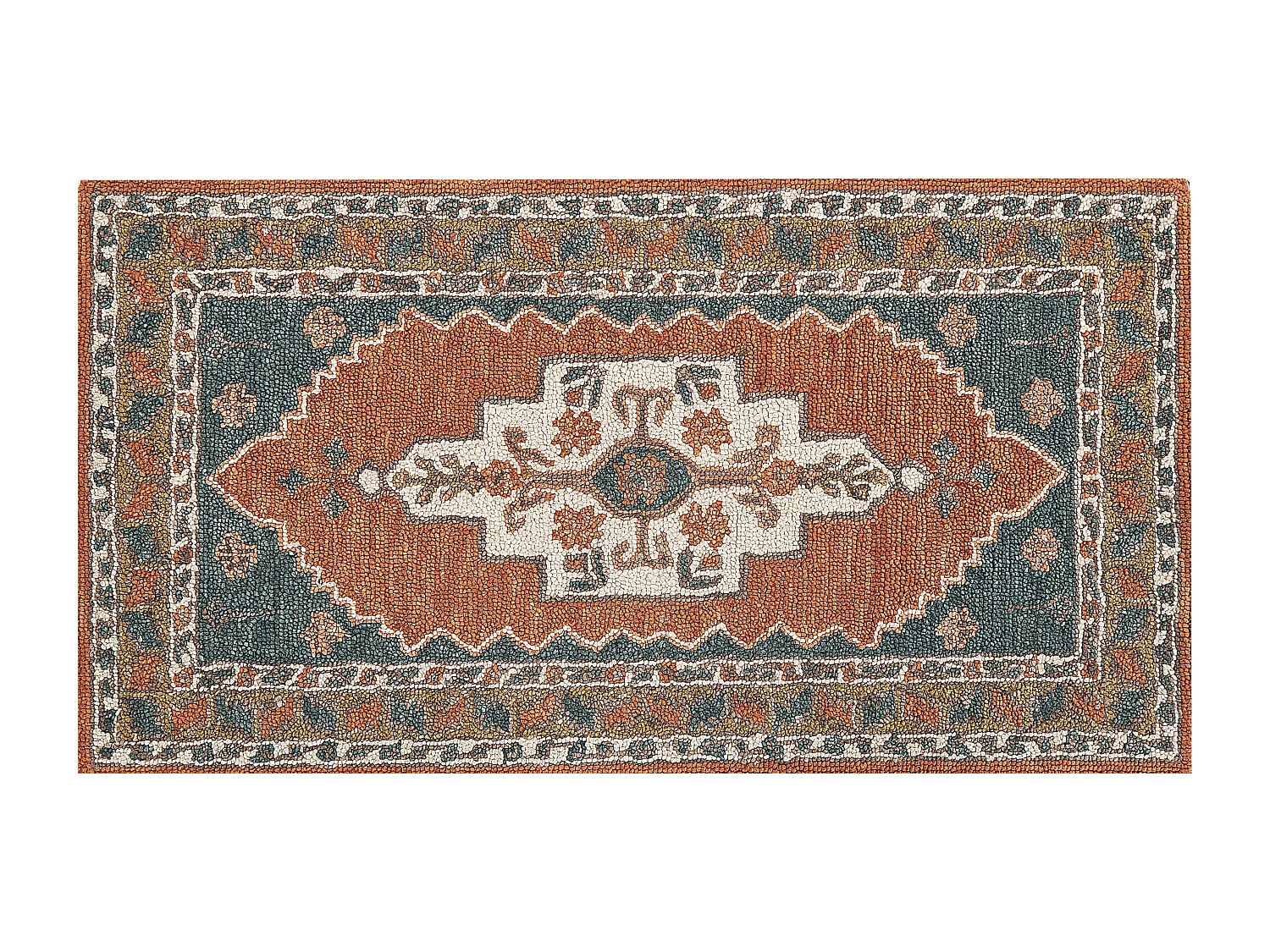 Vloerkleed wol meerkleurig 80 x 150 cm GELINKAYA