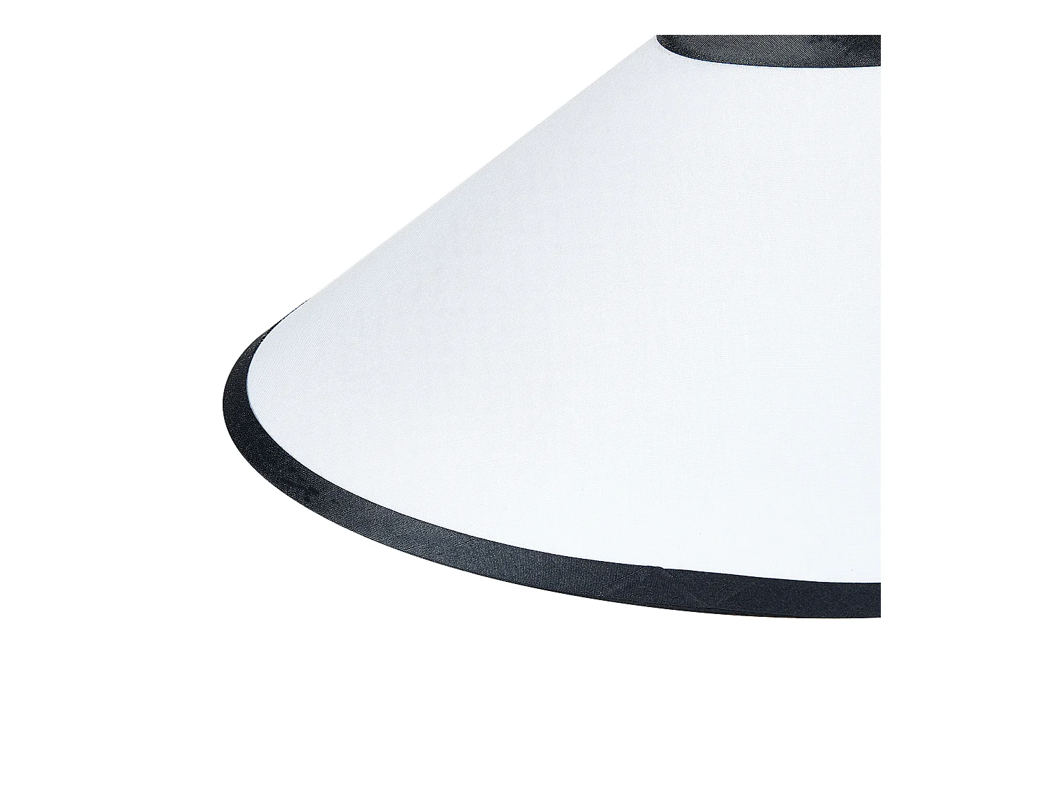 Hängelampe Stoffschirm Rattan weiß und natürlich MANTUA