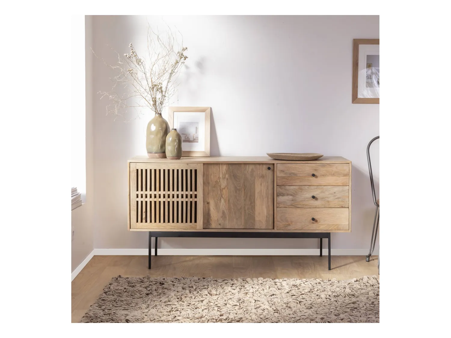 Buffet en bois de manguier Louison