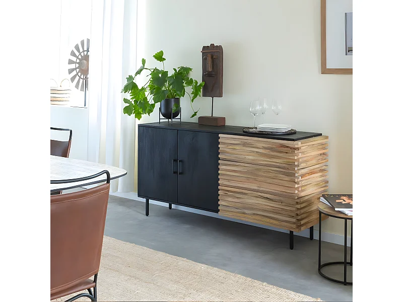 Buffet en bois de manguier Tino