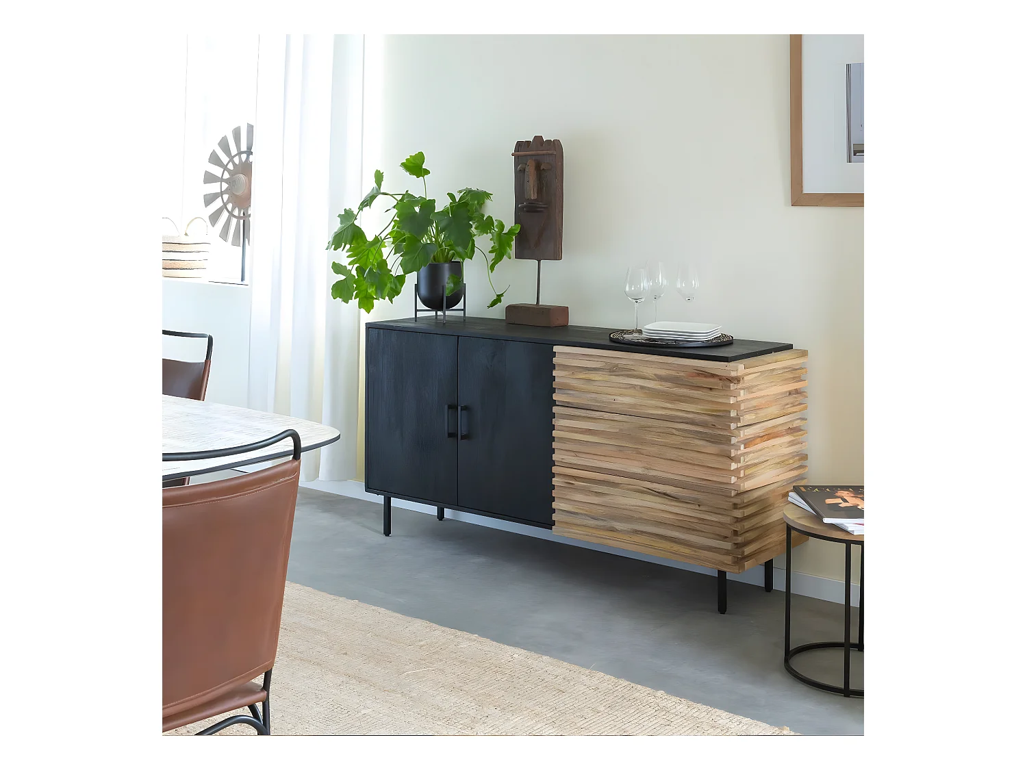 Buffet en bois de manguier Tino