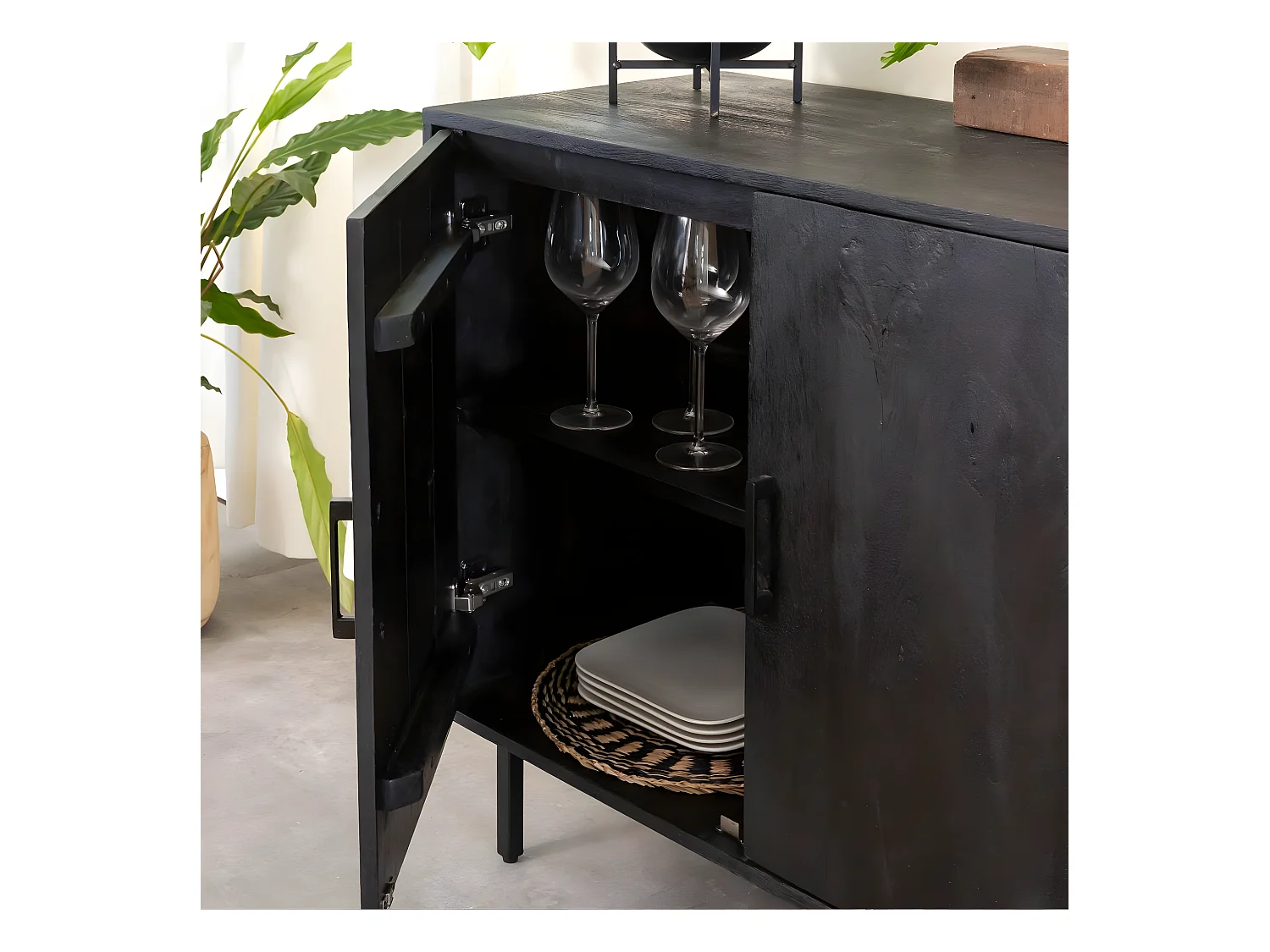 Buffet en bois de manguier Tino