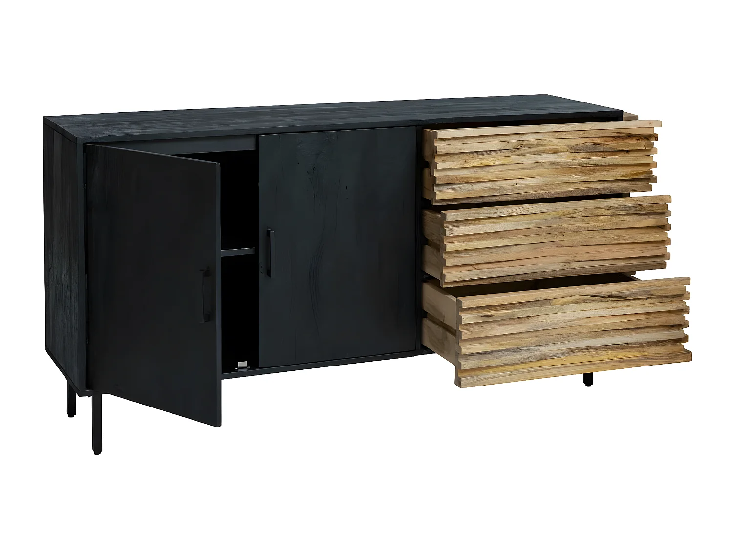 Buffet en bois de manguier Tino