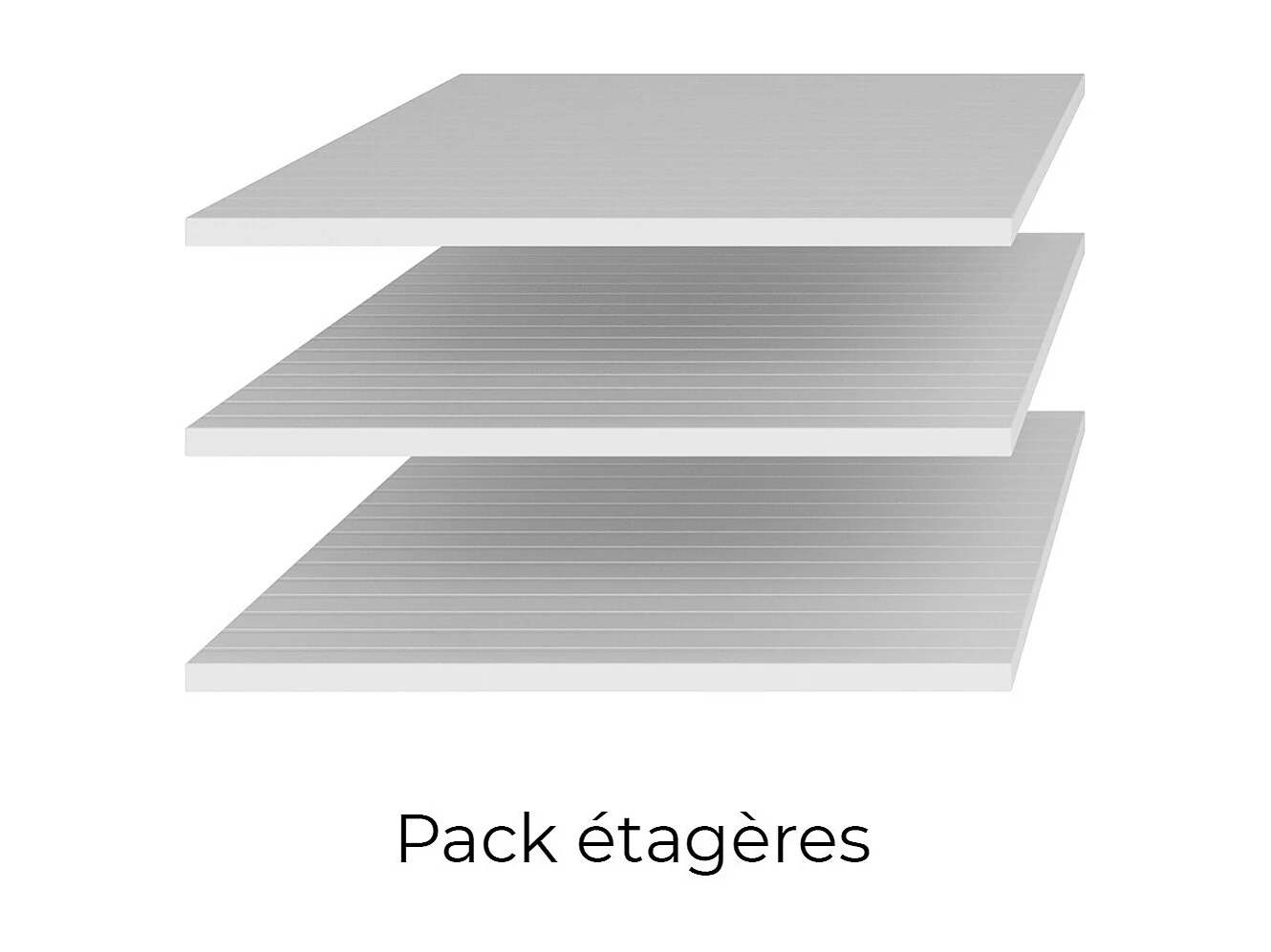 Chambre à coucher complète FOX : Armoire 200cm, Lit 180x200, commode, chevets. Couleur chêne clair et noir.