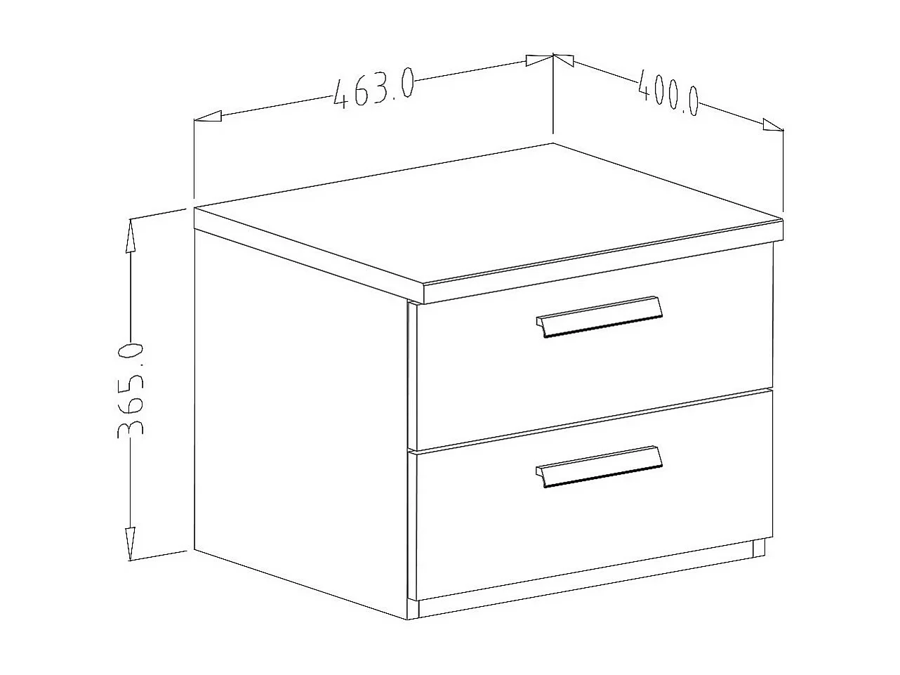 Complete slaapkamer FOX: Bed met opbergruimte 180x200, kledingkast, commode, nachtkastjes, licht eiken en zwart