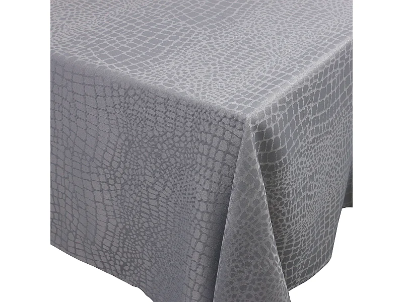 Nappe rectangle 150x250 cm Jacquard 100% polyester LOUNGE perle