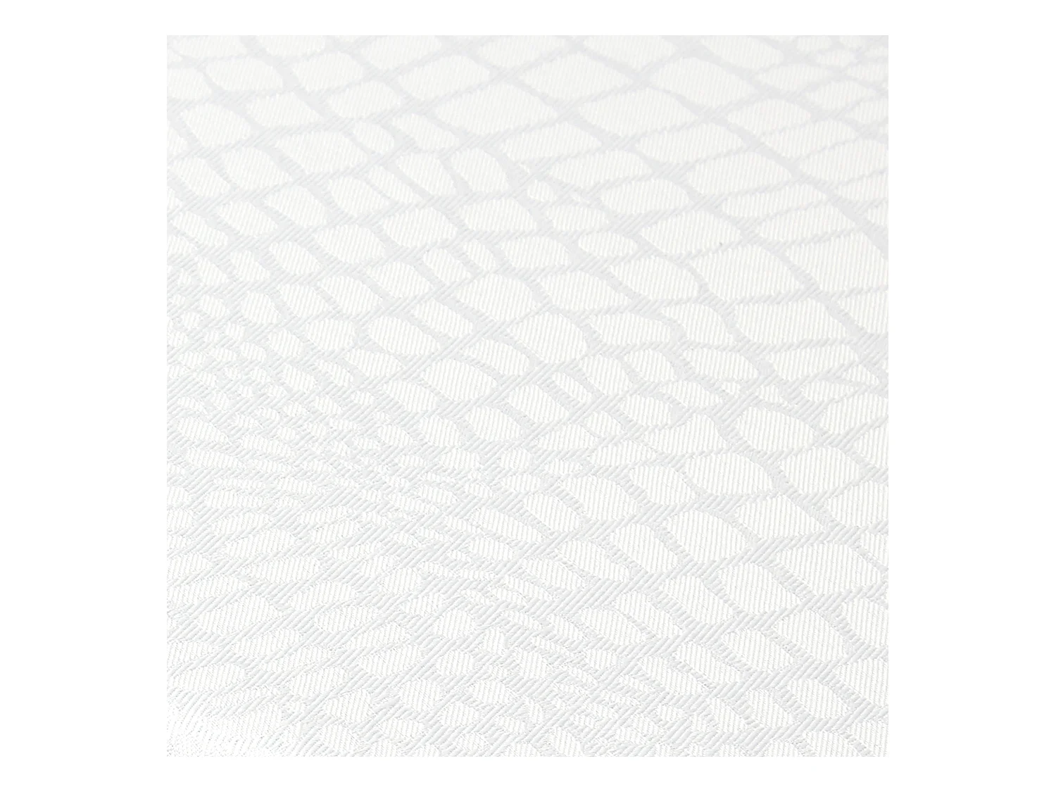 Nappe rectangle 150x250 cm Jacquard 100% polyester LOUNGE blanc