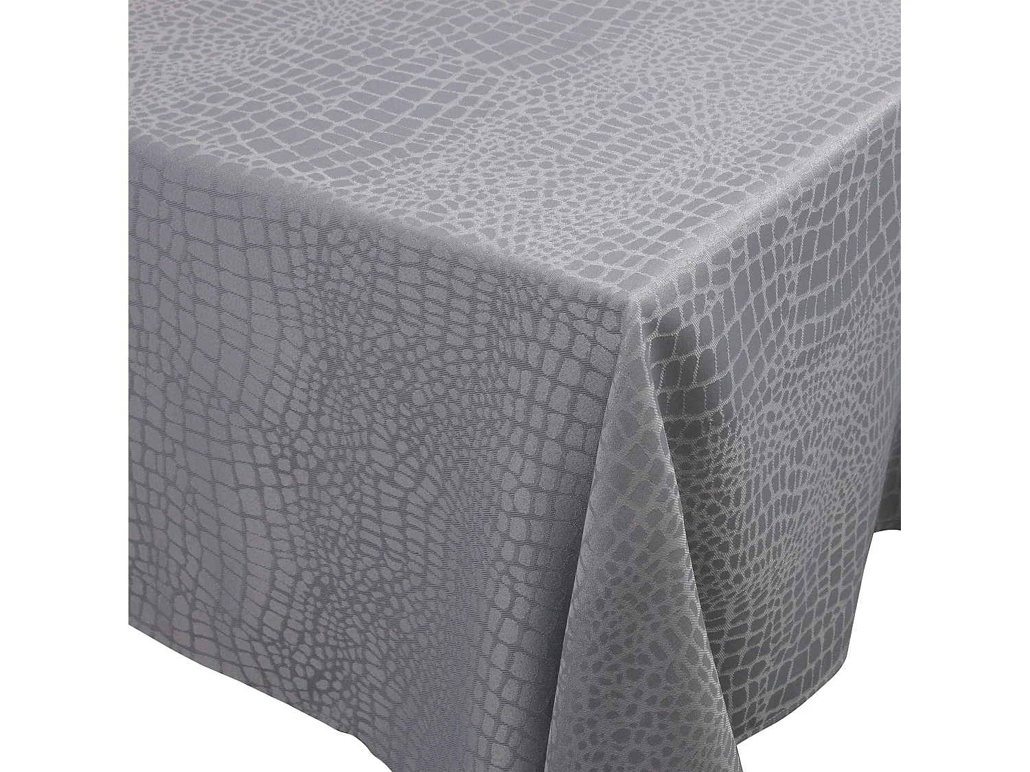 Nappe rectangle 150x200 cm Jacquard 100% polyester LOUNGE perle