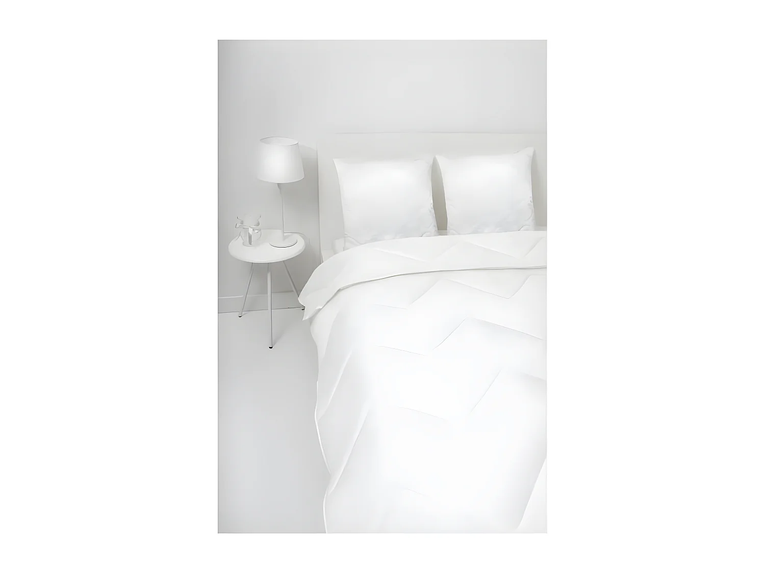 2 gesteppte MemorySchaumKissen 60 x 60 cm – Weiß