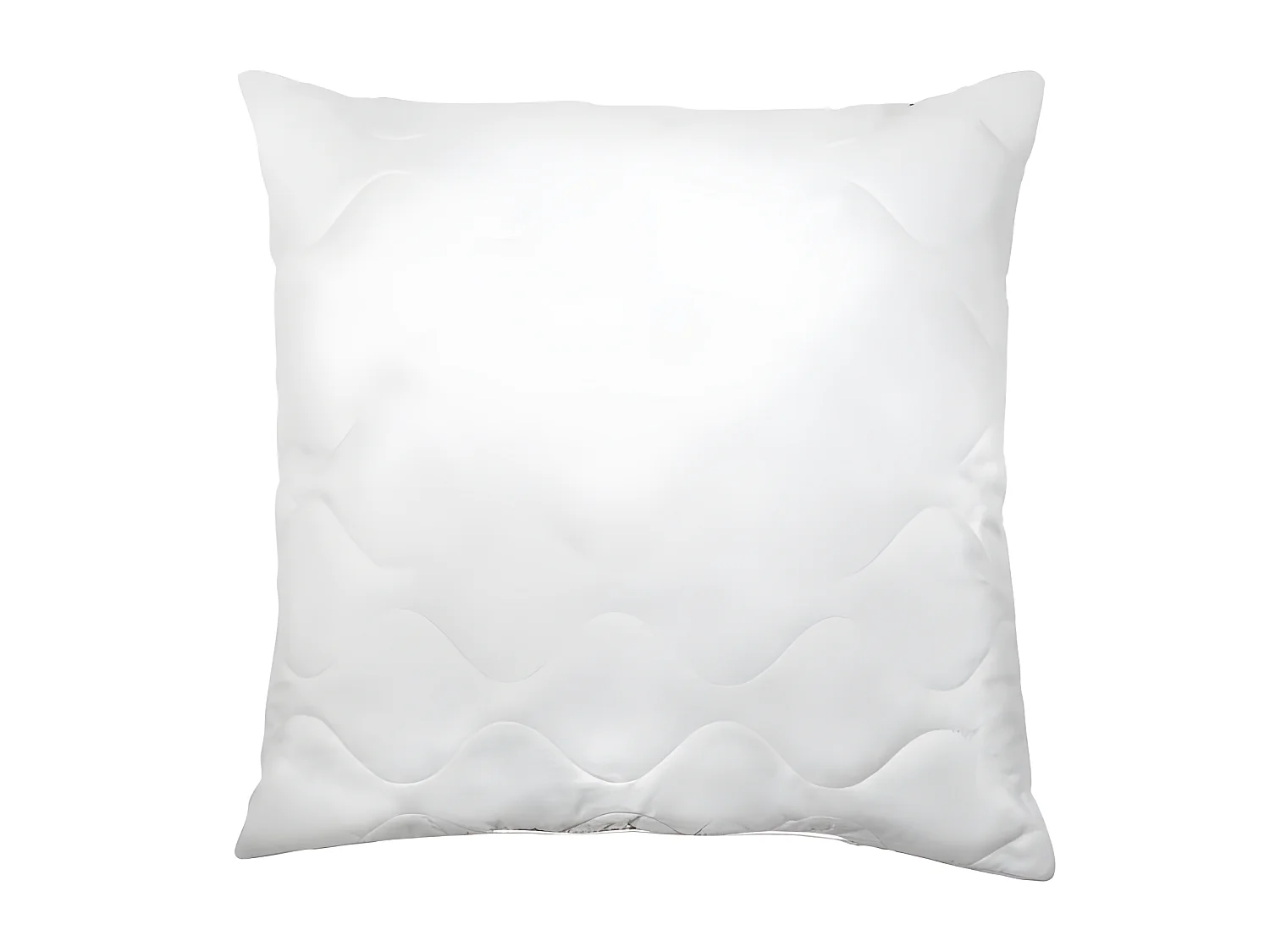 2 oreillers blanc à mémoire de forme matelassés 60 x 60 cm