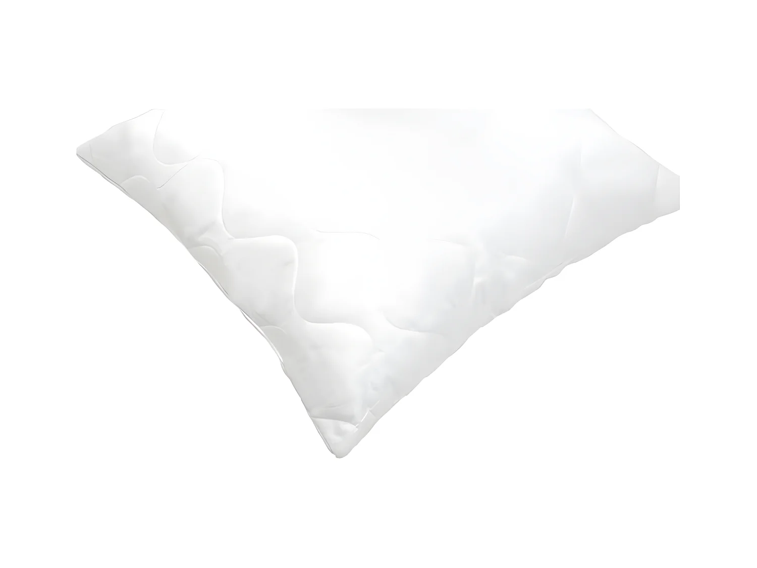 2 oreillers blanc à mémoire de forme matelassés 60 x 60 cm