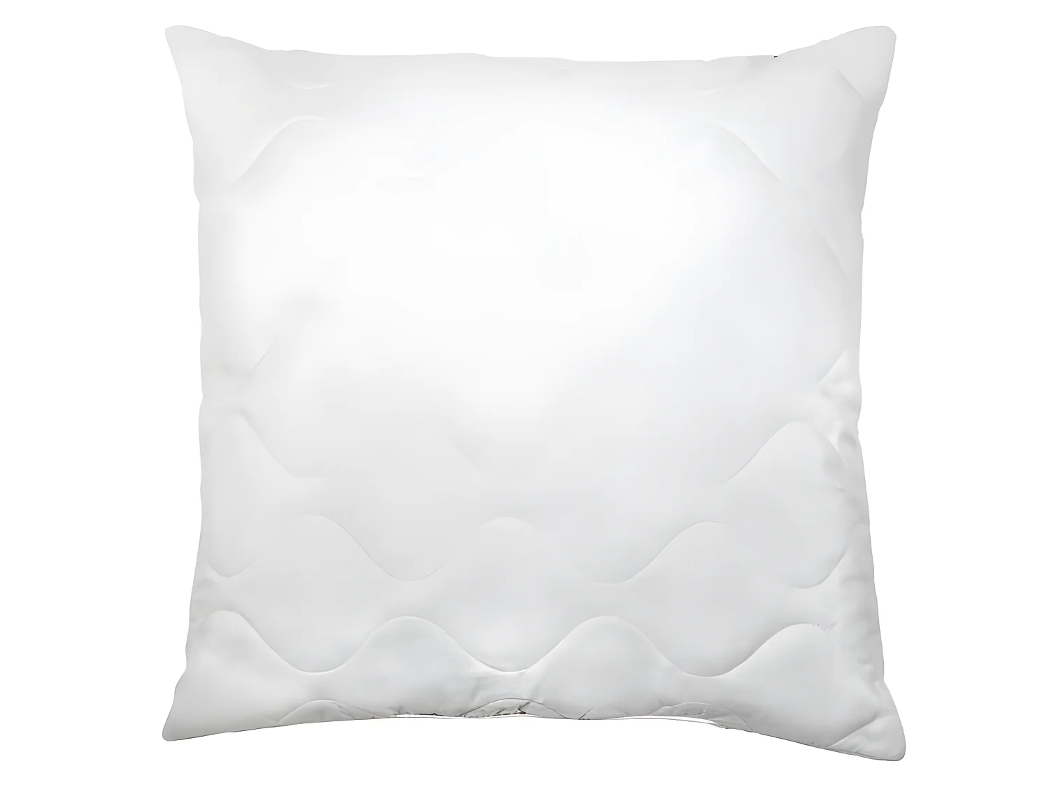 2 gesteppte MemorySchaumKissen 60 x 60 cm – Weiß