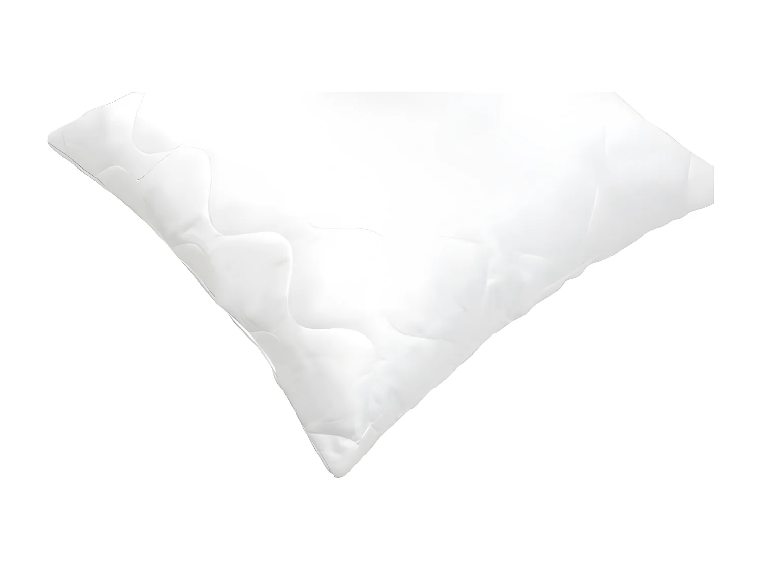 2 gesteppte MemorySchaumKissen 60 x 60 cm – Weiß