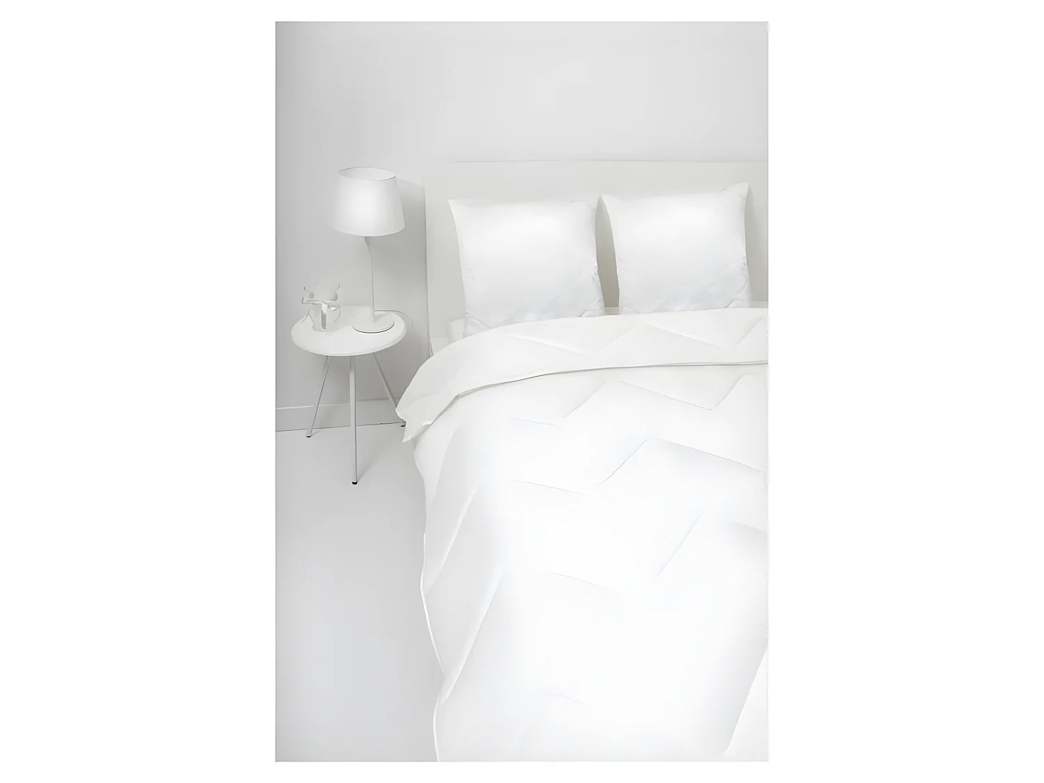 2 gesteppte MemorySchaumKissen 60 x 60 cm – Weiß