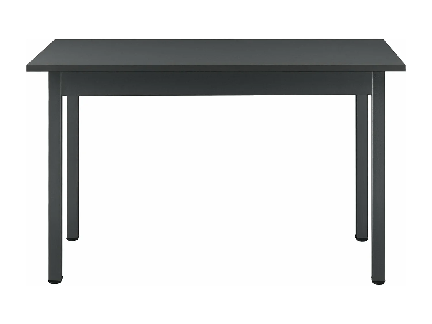 Mesa de comedor escritorio de cocina MDF acero revestido de melamina 120 cm gris oscuro 03_0006269