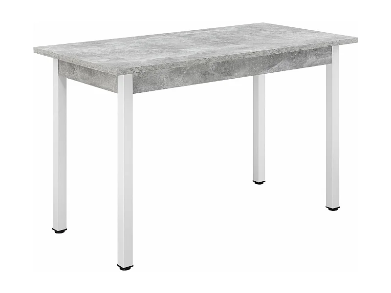 Mesa de comedor escritorio de cocina MDF 120 cm cm gris blanco 03_0006266