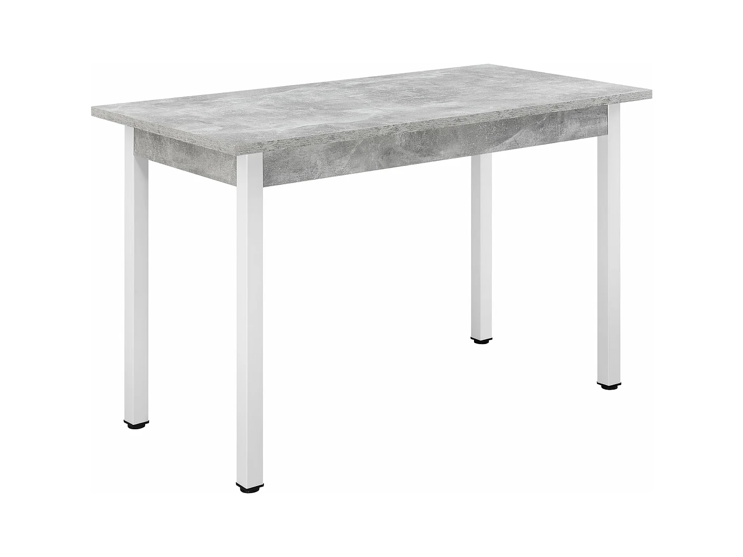 Mesa de comedor escritorio de cocina MDF 120 cm cm gris blanco 03_0006266