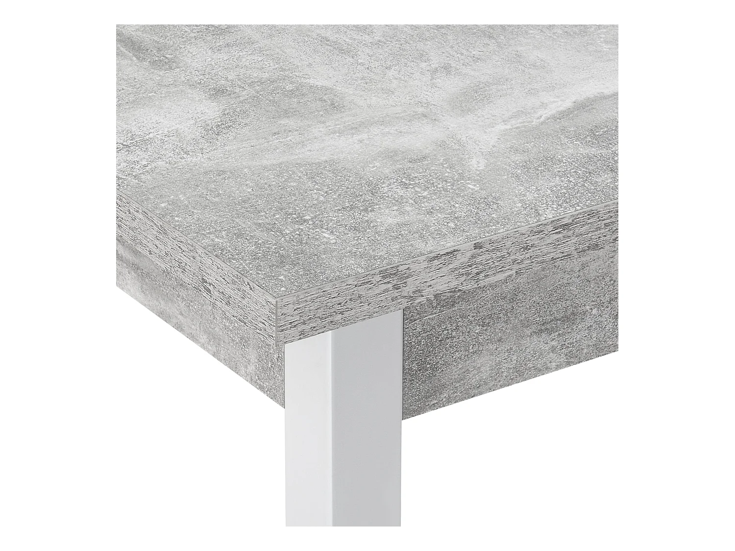 Mesa de comedor escritorio de cocina MDF 120 cm cm gris blanco 03_0006266