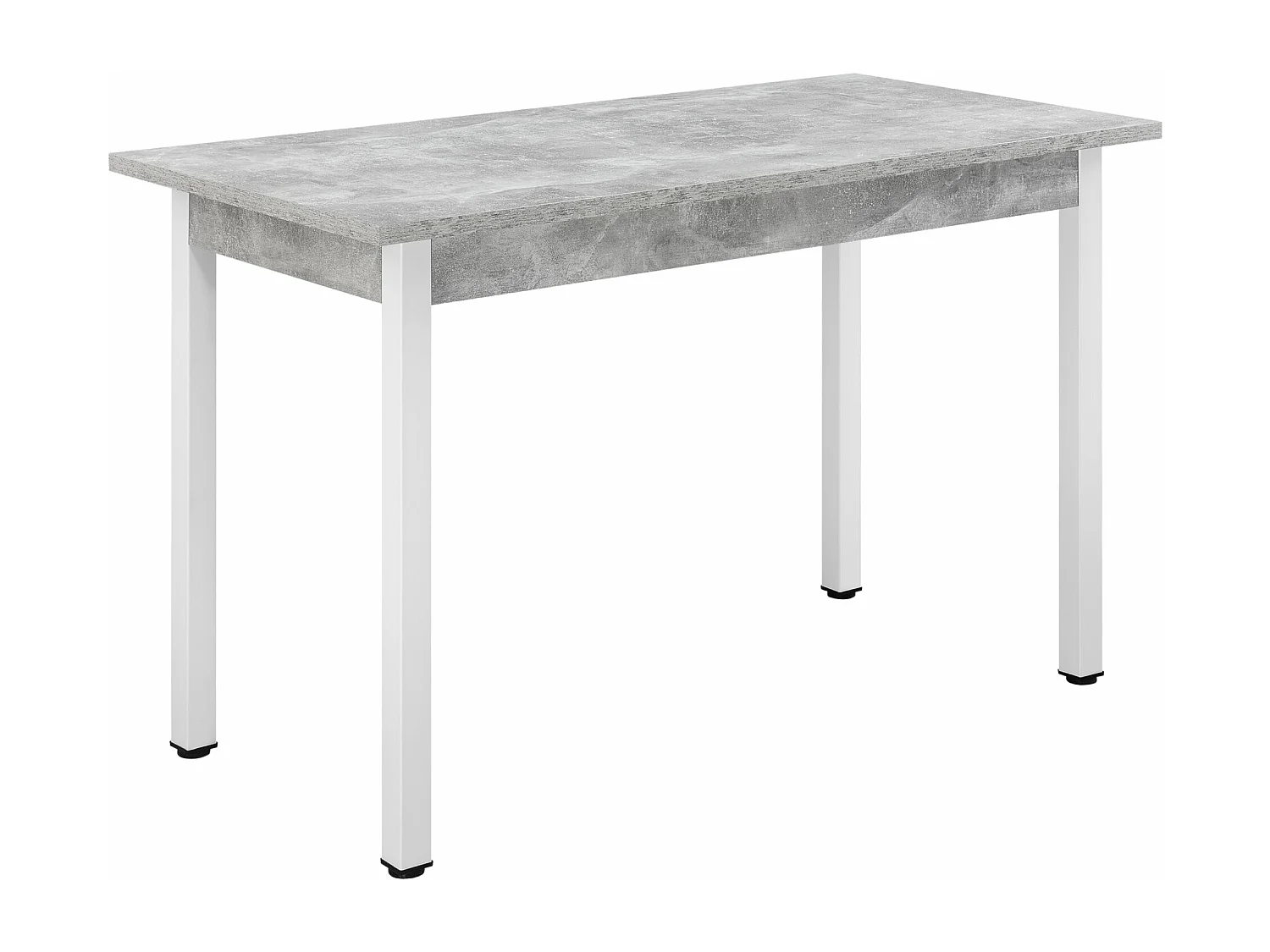 Tavolo da pranzo scrivania da cucina MDF 120 cm cm grigio bianco 03_0006266