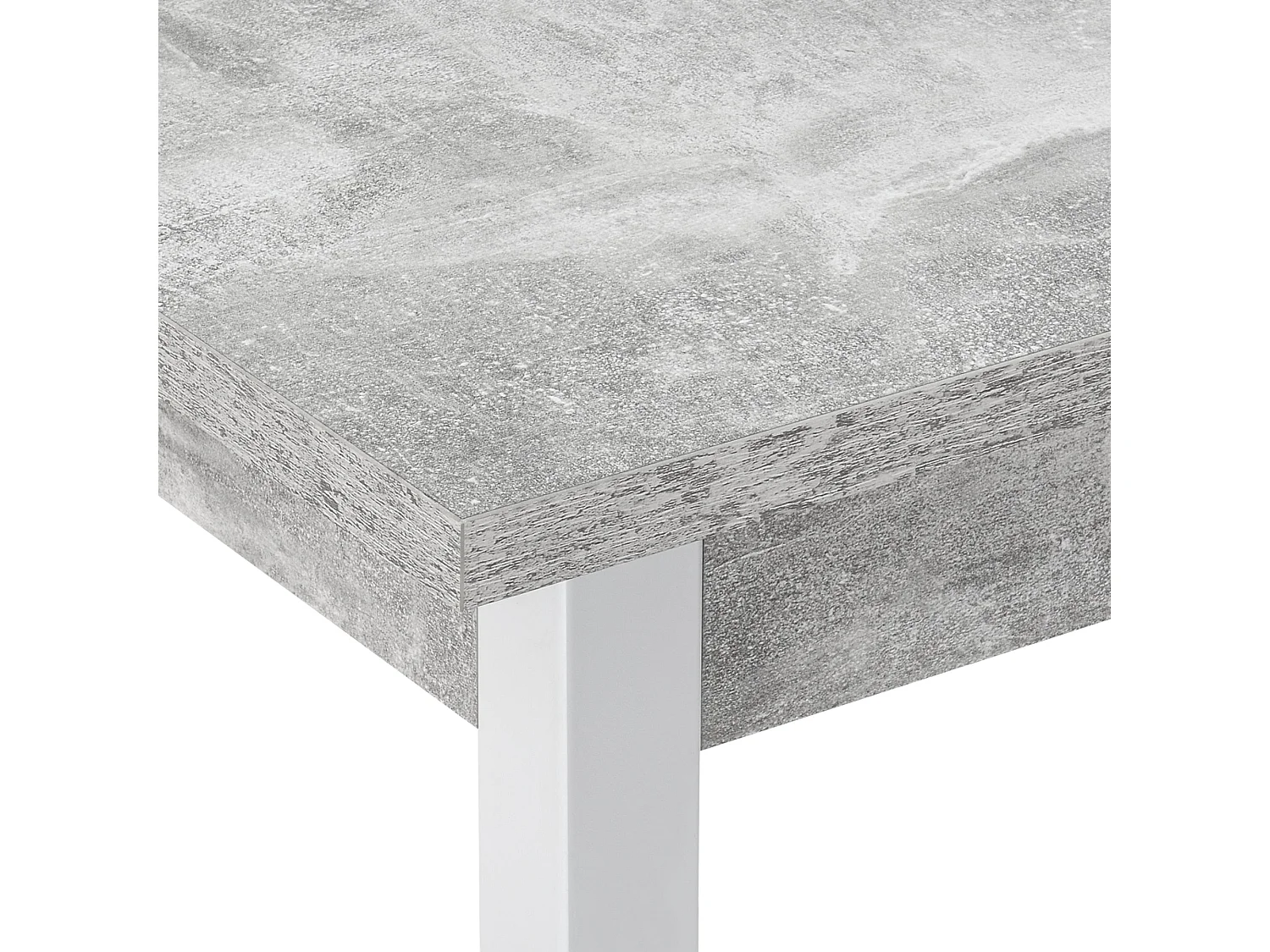 Tavolo da pranzo scrivania da cucina MDF 120 cm cm grigio bianco 03_0006266