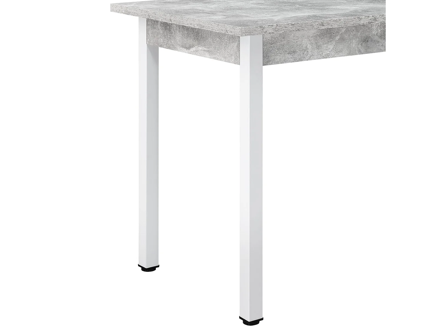 Tavolo da pranzo scrivania da cucina MDF 120 cm cm grigio bianco 03_0006266