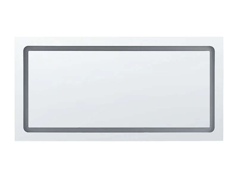 Badspiegel mit LED-Licht Touch-Sensor Antibeschlag silber 120x60 cm Benouville