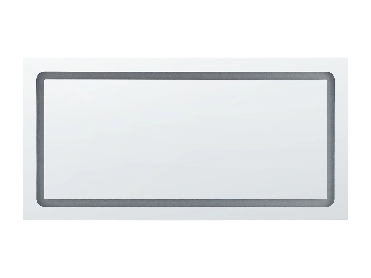 Miroir de salle de bain LED BENOUVILLE 120 cm 60 cm Argenté