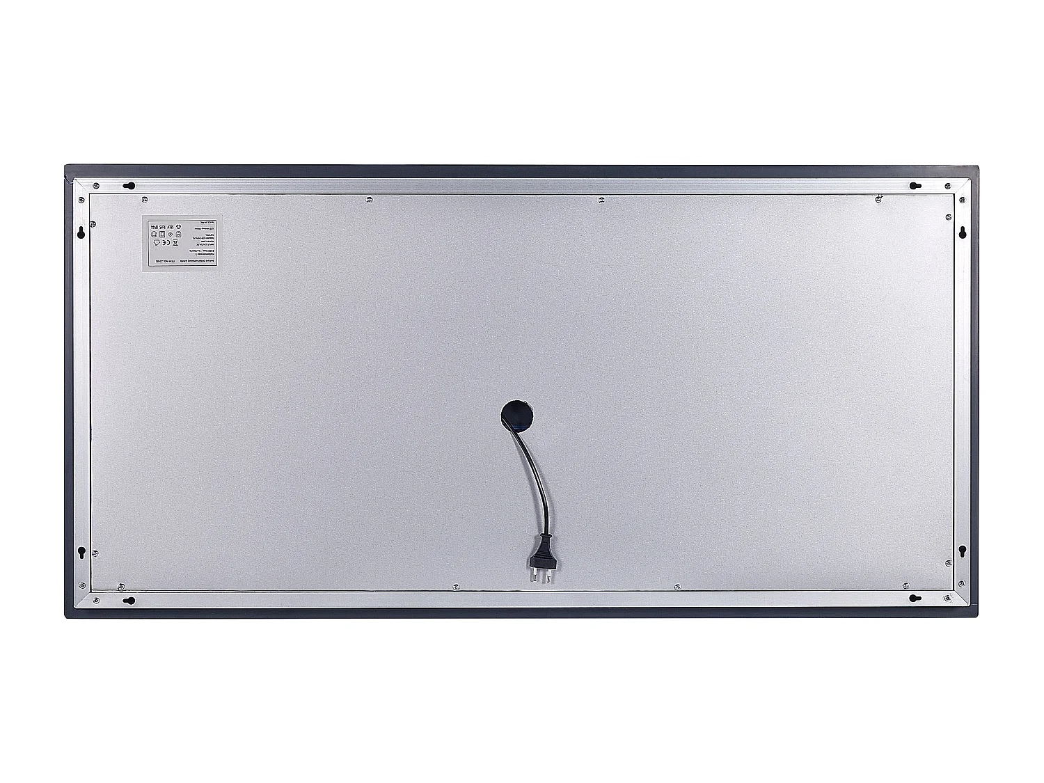 Miroir de salle de bain LED BENOUVILLE 120 cm 60 cm Argenté