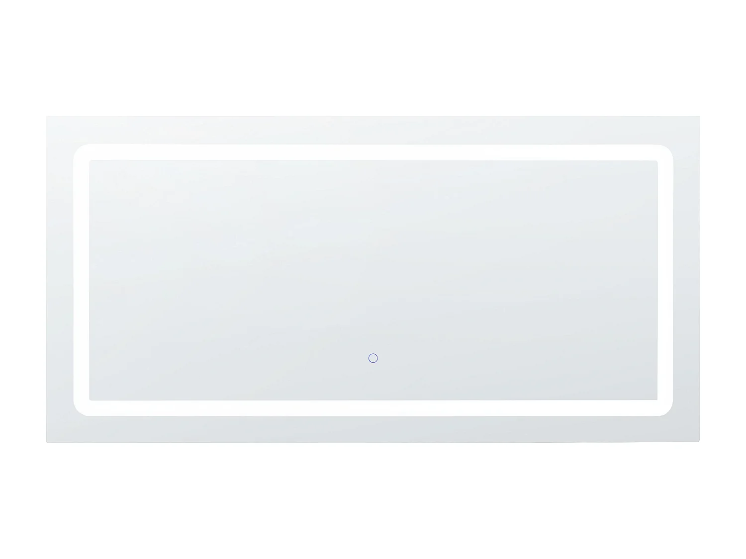 Miroir de salle de bain LED BENOUVILLE 120 cm 60 cm Argenté