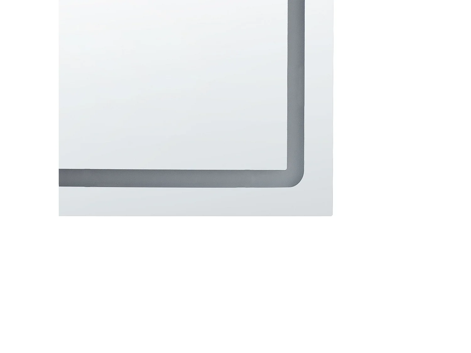 Miroir de salle de bain LED BENOUVILLE 120 cm 60 cm Argenté