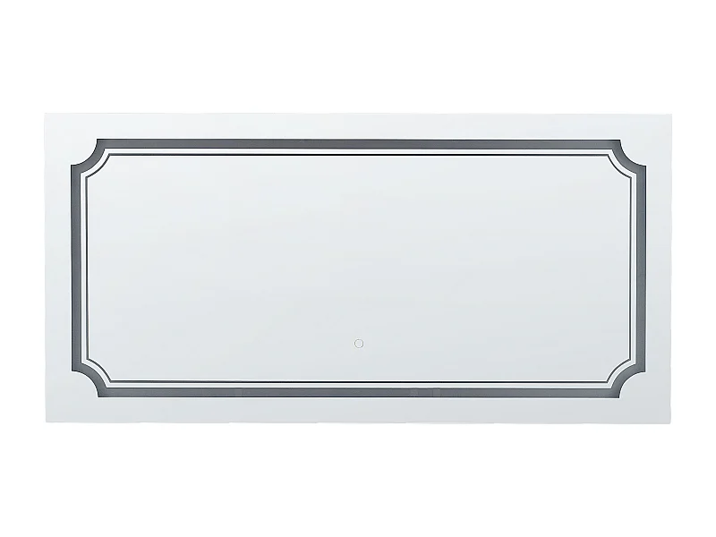 Badspiegel mit LED-Licht Touch-Sensor Antibeschlag silber 120x60 cm Arromachnes