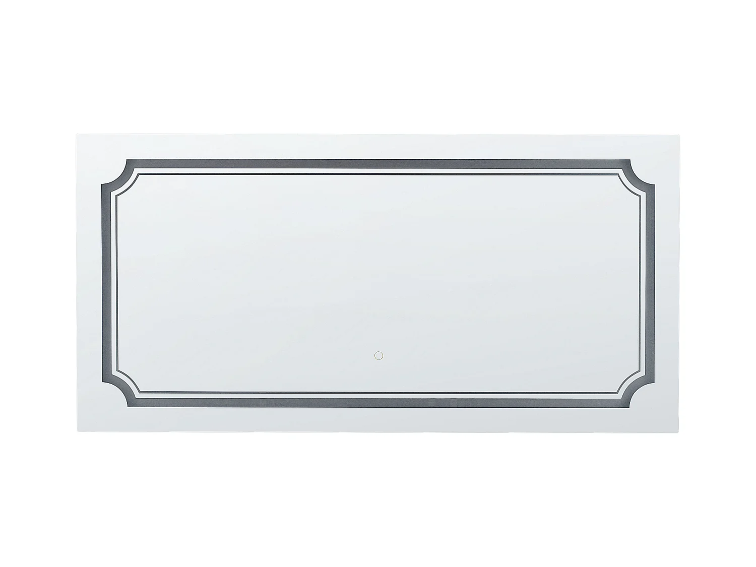 Specchio da bagno con luce LED ARROMACHNES 120 cm 60 cm Argento