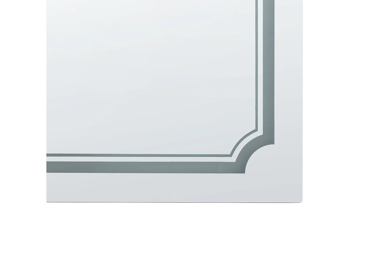 Specchio da bagno con luce LED ARROMACHNES 120 cm 60 cm Argento