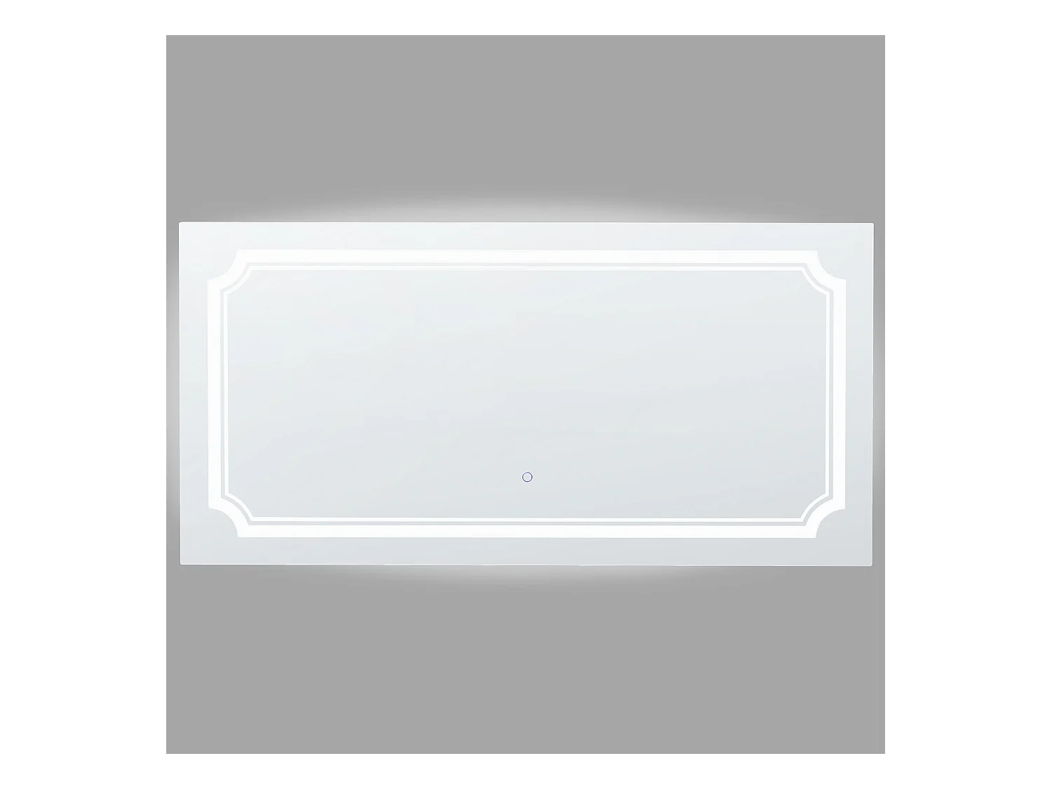 Espejo LED de baño ARROMACHNES 120 cm 60 cm Plateado