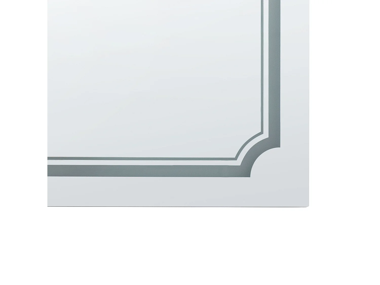 Specchio da bagno con luce LED ARROMACHNES 120 cm 60 cm Argento