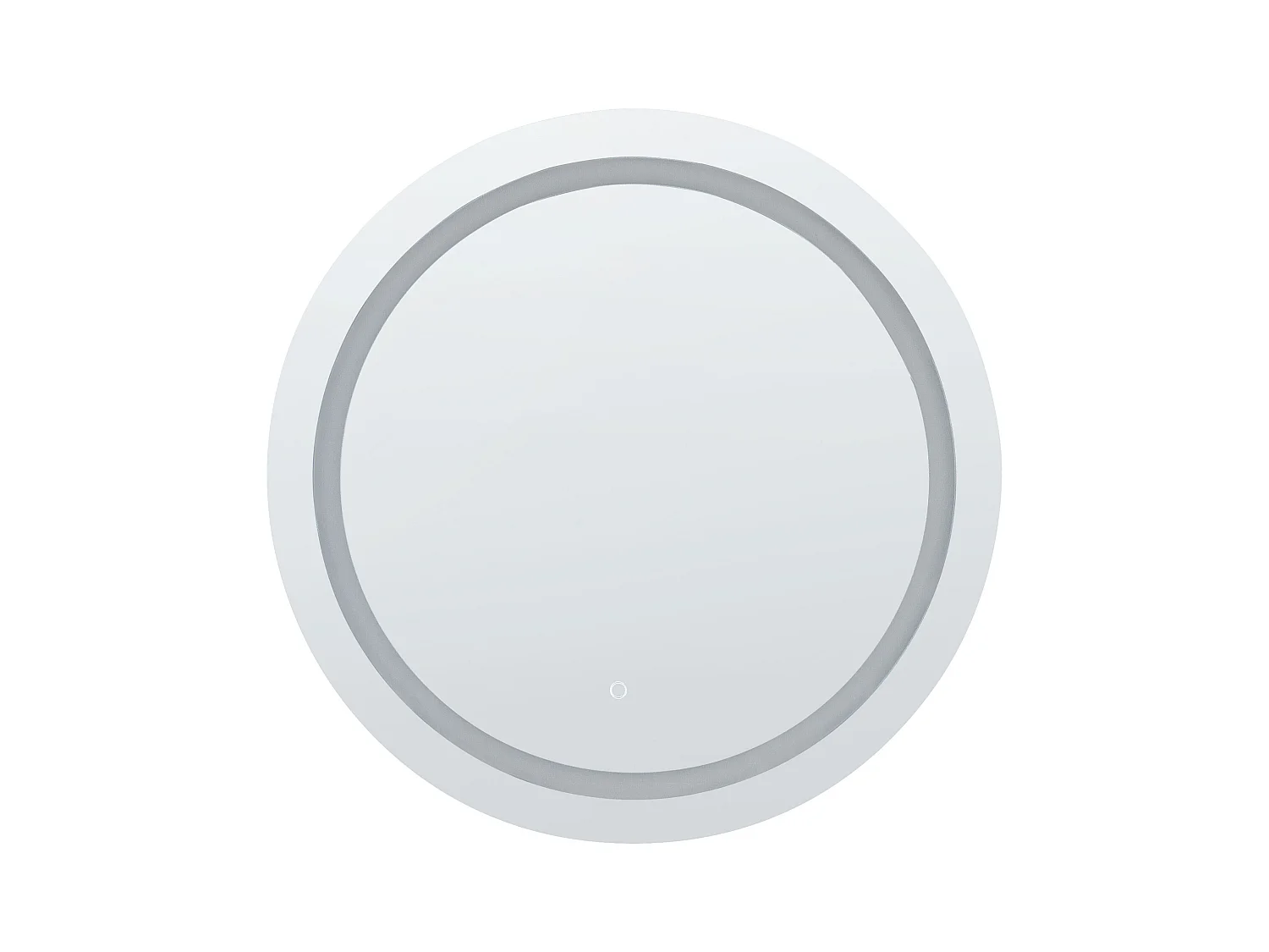 Miroir de salle de bain LED COURSEULLES 79 cm 79 cm Argenté