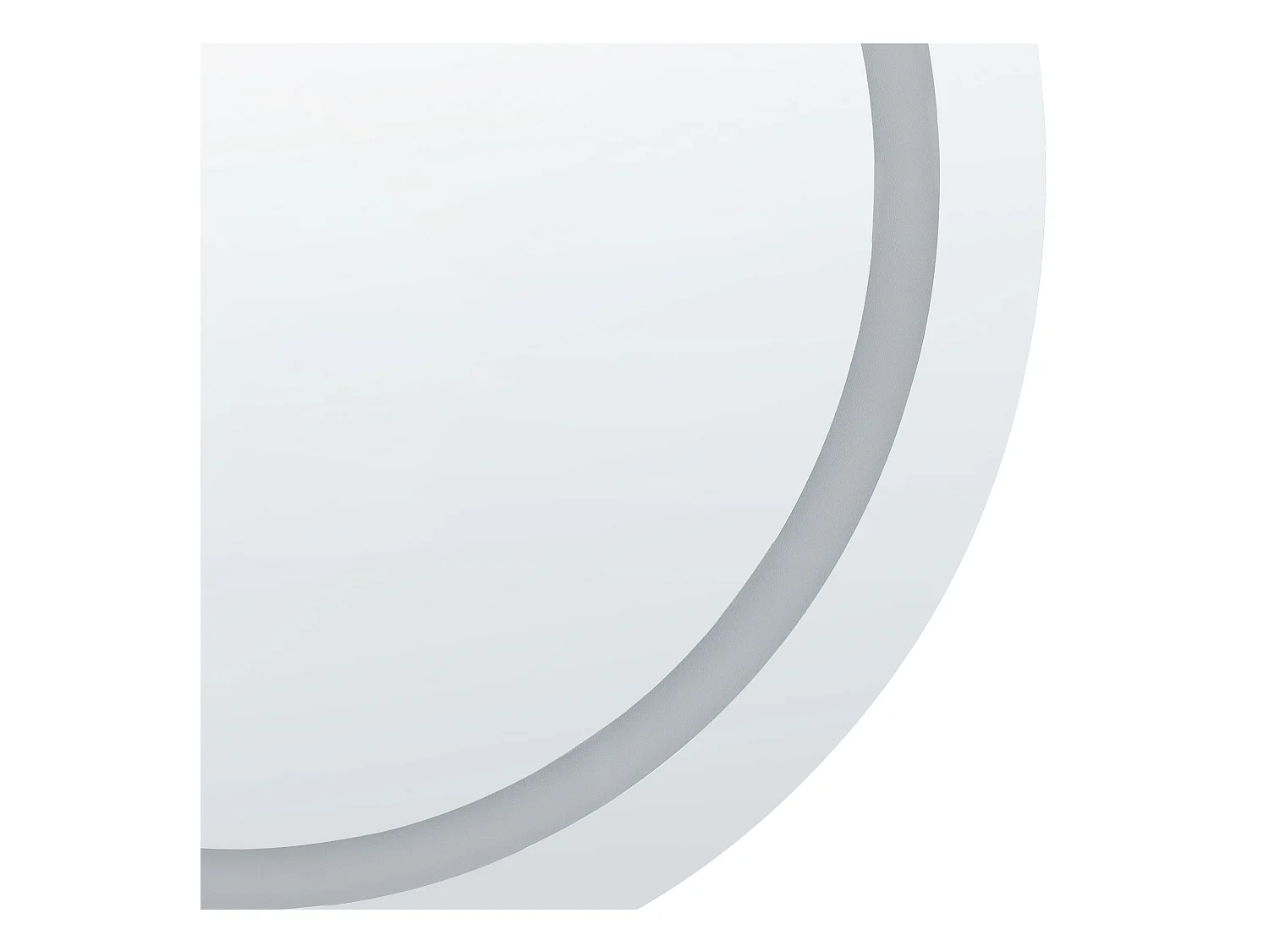 Miroir de salle de bain LED COURSEULLES 79 cm 79 cm Argenté