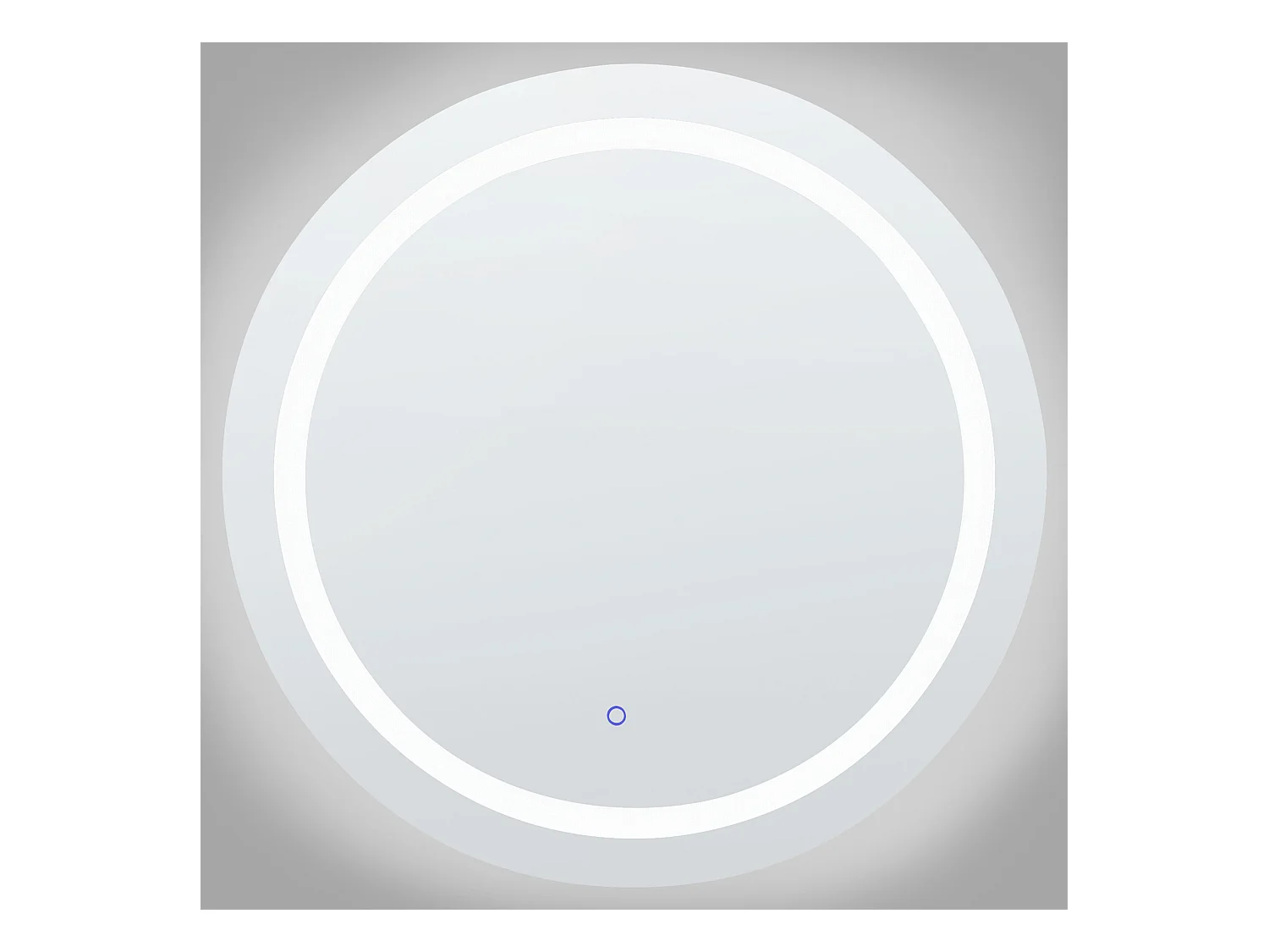 LED badkamerspiegel COURSEULLES 79 cm 79 cm Zilver