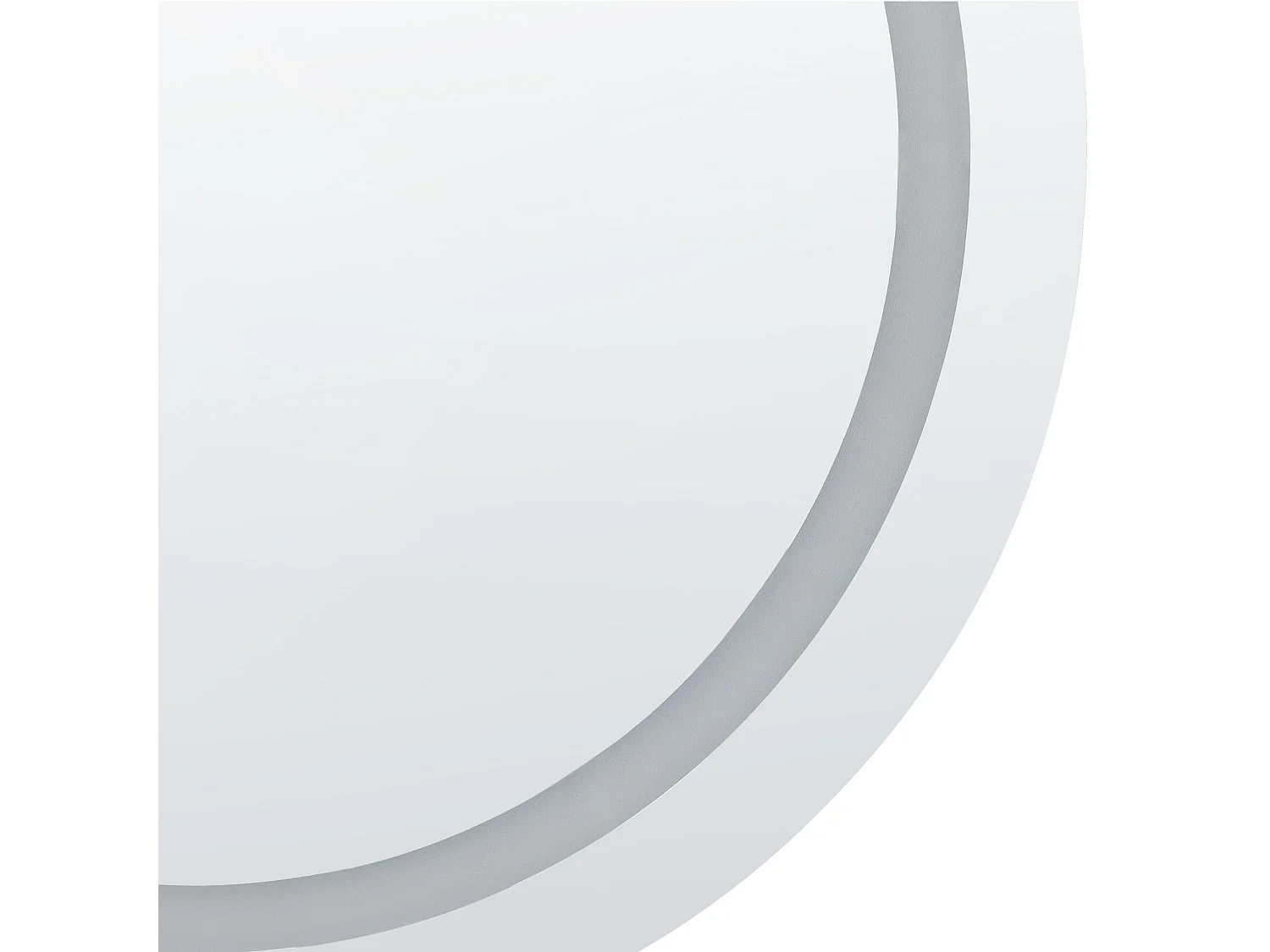 Miroir de salle de bain LED COURSEULLES 79 cm 79 cm Argenté