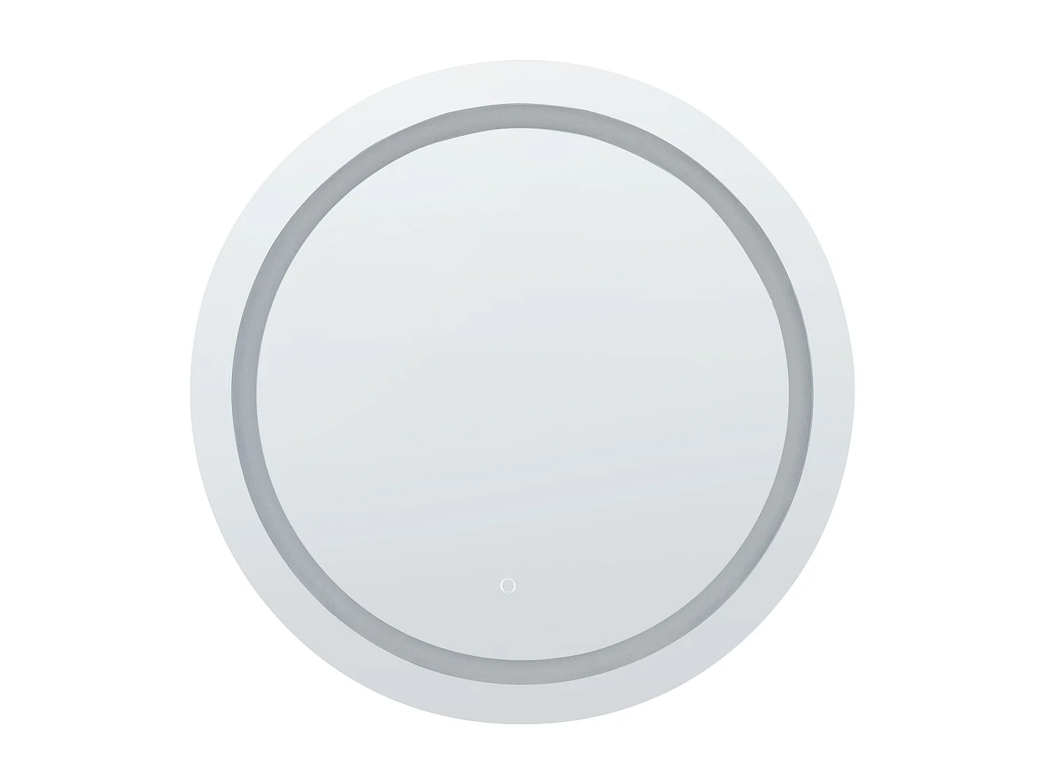 Miroir de salle de bain LED COURSEULLES 79 cm 79 cm Argenté