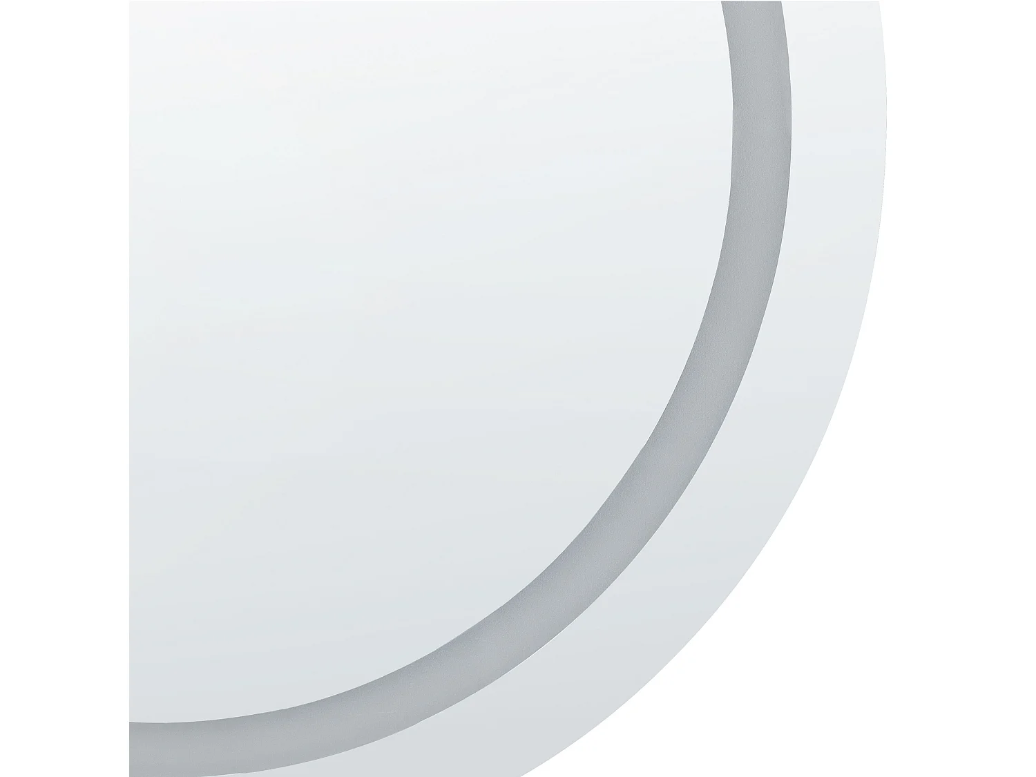 Miroir de salle de bain LED COURSEULLES 79 cm 79 cm Argenté