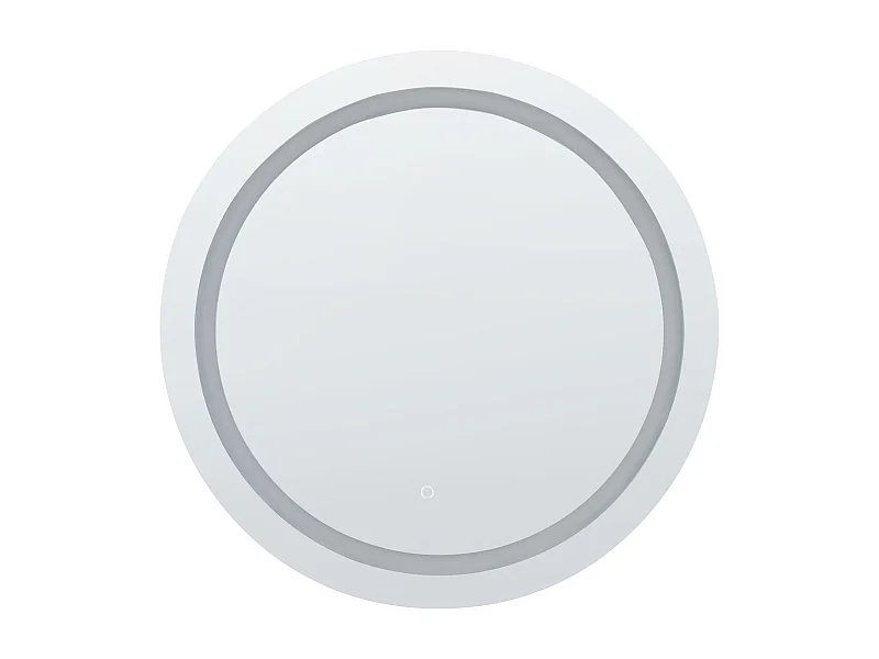 Miroir de salle de bain LED COURSEULLES 79 cm 79 cm Argenté