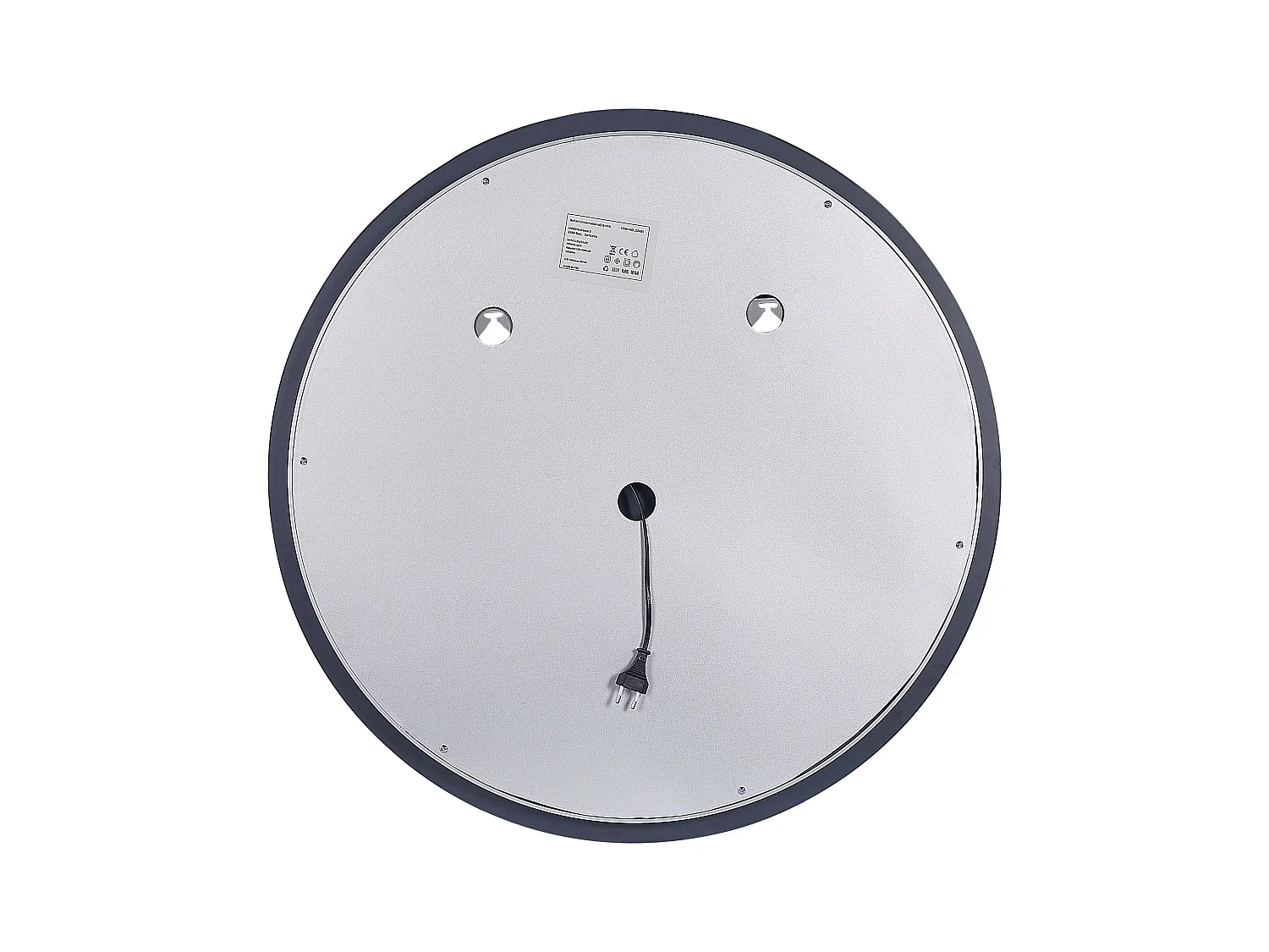 Miroir de salle de bain LED DEAUVILLE 79 cm 79 cm Argenté