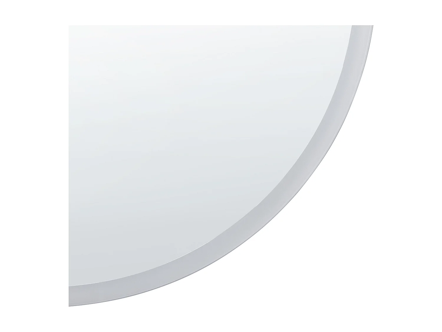 Miroir de salle de bain LED DEAUVILLE 79 cm 79 cm Argenté