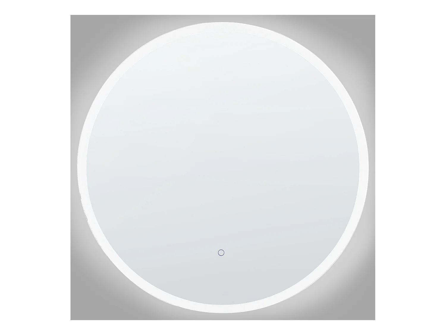 LED badkamerspiegel DEAUVILLE 79 cm 79 cm Zilver